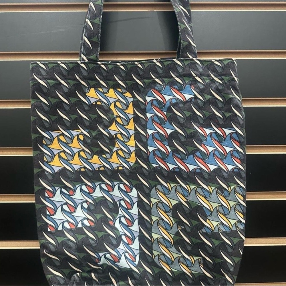 Tory Burch Tote Bag with Multicolor Accents - Picture 6 of 6